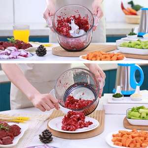 Hachoir à viande électrique multifonctionnel pour la cuisine, 2L, 3L, 5L, hachoir à légumes, hachoir à viande, mini hachoir à viande en acier inoxydable - Product Image 3