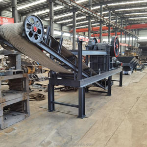 Tragbarer Bergbau Kiesel Eisenerz Steinbrecher Rahmen Feste Backen brecher mit Förderband - Product Image 2