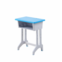 Ensemble moderne personnalisé en plastique pour les établissements d'éducation de la petite enfance – Bureaux et chaises individuels ou doubles