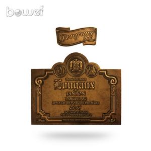 Etiqueta adhesiva de botella de brandy GIN <span class=keywords><strong>XO</strong></span>, etiqueta adhesiva de Metal de alta calidad a prueba de agua para bebidas, pegatina personalizada de impresión, se acepta - Product Image 4