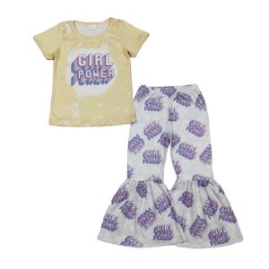 Ensembles décontractés pour filles RTS Boutique : Tenues respirantes 95 % coton 5 % élasthanne, T-shirt et jupes évasées pour printemps-automne - Product Image 1