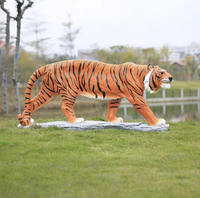 Cetakan Fiberglass dan Silikon Bentuk Harimau Besar untuk Patung Hewan Taman dari Beton, Produk Rumah Tangga yang Dapat Digunakan Kembali