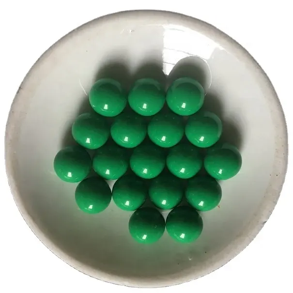 Custom Green color plastic ball 6mm 7mm 8mm 9mm 10mm 12mm 12.7mm 14mm 15mm 16mm 18mm 19.05mm 20mm POM PP Acrylic airsoft BB ball