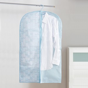 Garment Bag Blue Green With Leaf Pattern For Clothing Storage Home Use - Product Image 1