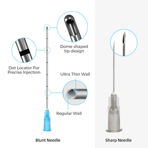 Ago micro cannula monouso 14g-30g con ago ipodermico per uso cosmetico con certificato CE ISO 510K - Product Image 2
