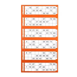 High-Quality Bingo Game Cards Customized Printing Wholesale Support Personalized Design