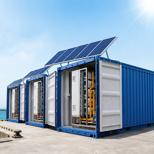 Sistema de Desalinización de Agua de Mar en Contenedor, Alimentado por Energía Solar, Planta de Tratamiento de Agua SWRO de Bajo Consumo para Áreas Remotas de Islas - Product Image 1