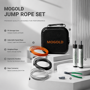 Corde à sauter <span class=keywords><strong>de</strong></span> <span class=keywords><strong>luxe</strong></span> réglable personnalisée <span class=keywords><strong>de</strong></span> haute qualité pour la forme physique et la musculation Corde à sauter lestée en fil d'acier - Product Image 6