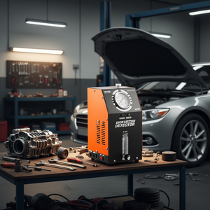 Detector de fugas de humo Vevor, analizador de diagnóstico de motor de 12V con manómetro para herramientas de reparación de automóviles - Product Image 2