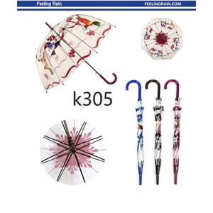 ร่มขายส่งแบบยาว, โพลีเอสเตอร์, 8 ซี่โครง, หลังคา PVC, รุ่นกันฝน K305 - Product Image 3