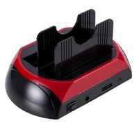 Duplicador de Disco Duro USB 2.0 Todo en Uno con Lector de Tarjetas, Estación de Acoplamiento para Discos Duros SATA/IDE de 2.5\"/3.5\"