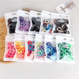 <span class=keywords><strong>MIO</strong></span> 50 Piezas/Bolsa, Coleteros para el Cabello Sin Costuras de 2.5cm para Mujeres y Niñas, Colores Variados, Coleteros para Cola de Caballo, Bandas para el Cabello para Niños - Product Image 2