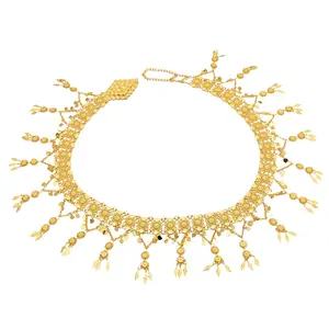 Ladies Body Sexy New Design Gold Beach Belly Dance Flower Tassel Waist Chain Body Jewelry For Women