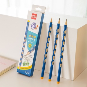 Lápiz inteligente Deli Hb con agarre triangular azul para estudiantes, escritura, uso escolar y de oficina, 12 unidades - Product Image 4