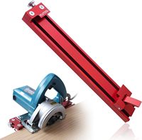 Base Ajustable de Aleación de Aluminio para Máquina de Corte, Guía de Sierra Circular de Grado DIY, Riel para Trabajos en Madera, Soporte OEM Personalizado DGCM-H-1-12