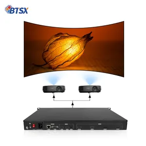 LCDビデオウォールコントローラー1X2ビデオウォールプロセッサーマルチプロジェクションスクリーンエッジブレンディングシステム