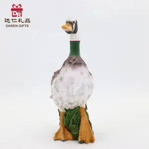New Design Resin Gifts Animal Sculpture Decorative Duck Desktop Polyresin Statue Decor Resin Crafts