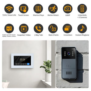 <span class=keywords><strong>Videoportero</strong></span> Inteligente con <span class=keywords><strong>WiFi</strong></span> de <span class=keywords><strong>2</strong></span> <span class=keywords><strong>Hilos</strong></span> para Edificios de Apartamentos - Sistema de Intercomunicación de Video para Entrada - Product Image 5