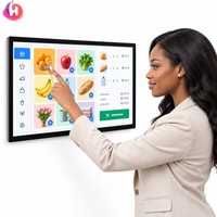 Moniteur tactile capacitif PCAP de 23,8 pouces sans système, écran plat LCD USB DP, fonctionne avec votre propre contrôleur