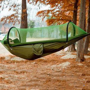 <span class=keywords><strong>Hamaca</strong></span> colgante <span class=keywords><strong>Plegable</strong></span> <span class=keywords><strong>ligera</strong></span> portátil para exteriores con mosquitera columpio viaje senderismo Camping <span class=keywords><strong>hamaca</strong></span> colgante duradera cama - Product Image 4
