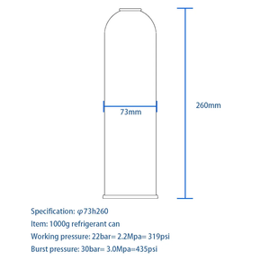 הסיטונאי 12 עוז tinplate מתכת 2-קטע יכול לרוקן אוויר מרכך r134a קירור לשימוש תעשייתי בכימיה - Product Image 5