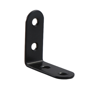 <b>Black</b> L-shaped Corner <b>Bracket</b> Iron Heavy Duty Shelf Support Connector Modern Simple Style - Product Image 5