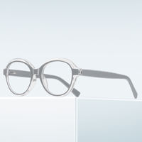 Lunettes de vue anti-lumière bleue élégantes pour femmes, monture ronde en métal TR90, couleurs tendance noir, gris, rouge écaille de tortue, pour usage quotidien
