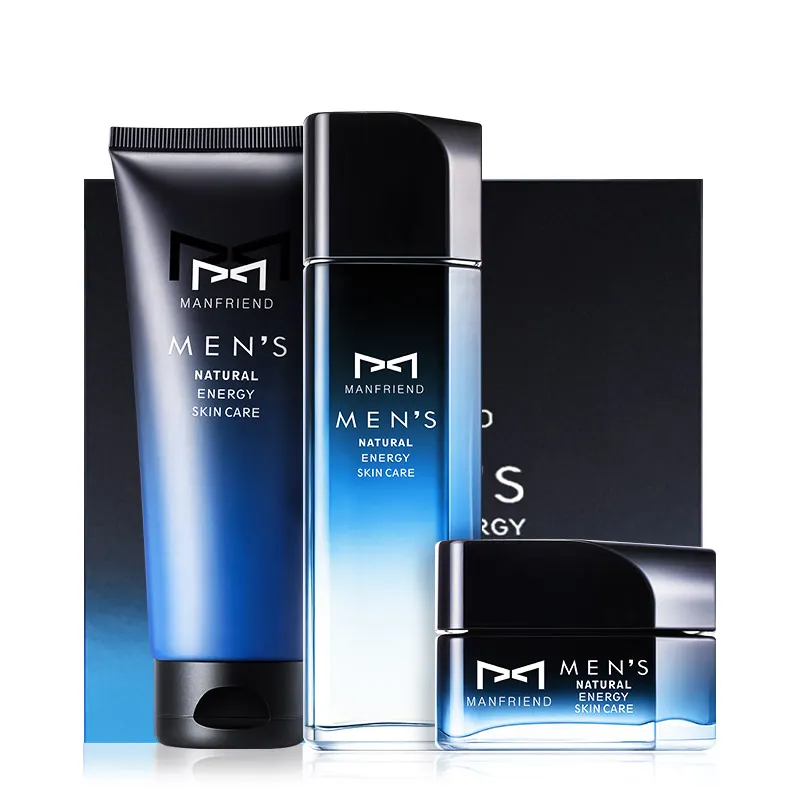 High quality men's face wash private label nature and organic moisturizing men face care set