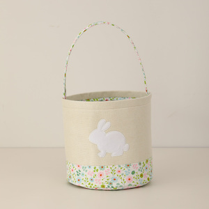 Bán buôn trực tiếp từ nhà máy: Đồ trang trí nhà cửa, quà tặng lễ hội, trứng, túi xách, giỏ thỏ Phục Sinh bằng vải canvas - Product Image 5