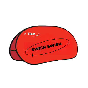 Precio bajo al aire libre portátil plegable Banner Stand Oval Horizontal A-Frame Circular Pop-up Sign para promociones - Product Image 3