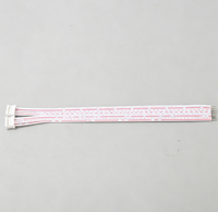 Câble plat XH2.54 rouge et blanc, faisceau de câbles avec connecteur à une extrémité pour appareils ménagers et connexion interne de circuits imprimés
