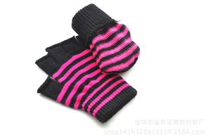 Öğrenciler için ücretsiz boyut kış örgü çizgili parmaksız eldiven bisiklet açık rahat kayak ve dokunmatik ekran eldiveni kullanım satış! - Product Image 4