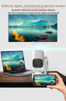 Proyektor Android 4K Baru, Mini Kompak, Home Theater Pintar, Proyektor Film Portabel P36 dengan Speaker Terintegrasi