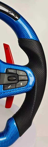 Funda de Volante de Cuero Genuino Cosida a Mano, Ajuste Delgado, No Bloquea los Botones, Compatible con <span class=keywords><strong>BMW</strong></span> 325li 530li X3 X5 Mini Cooper - Product Image 2