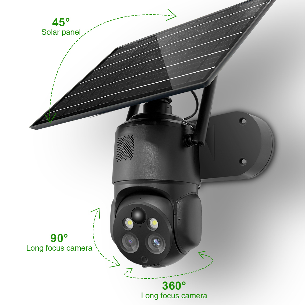 Solar Camera Outdoor 8W Wireless Solar Security Cameras 4G 4MP · image 2