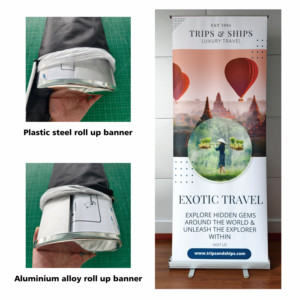 Affiche publicitaire promotionnelle rétractable personnalisée Bannière enroulable d'impression numérique Présentoir - Product Image 3