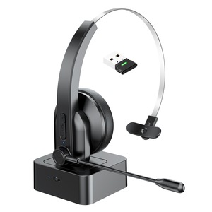 Auriculares Inalámbricos Bluetooth para Call Center, Auriculares de Oficina con Micrófono Flexible, Carga USB-C, para Reuniones en Línea y Hogar - Product Image 1