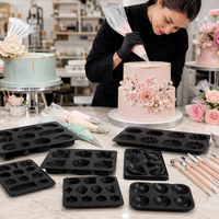 Ensemble de moules à pâtisserie en silicone personnalisés OEM, qualité alimentaire, antiadhésifs, faciles à démouler, résistants à la chaleur, adaptés au four, pour la décoration de gâteaux