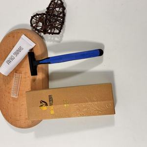 Khách sạn dùng một lần người đàn ông của kem cạo râu và dao cạo Set với nhựa xử lý và lưỡi thép không gỉ cho khuôn mặt sử dụng - Product Image 1
