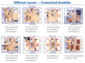 Casa Contenedor Desmontable <span class=keywords><strong>de</strong></span> 40 pies, Sistema Solar Fuera <span class=keywords><strong>de</strong></span> la Red, Campamento para Personal <span class=keywords><strong>de</strong></span> Minería, Edificio Modular Expandible con Aislamiento <span class=keywords><strong>de</strong></span> 50 mm, CE <span class=keywords><strong>EN</strong></span> 1090 - Product Image 5