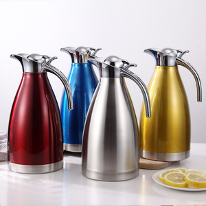 Carafe à café isotherme HENGCW en acier inoxydable, style européen, pour la maison et la restauration, bouteille <span class=keywords><strong>thermos</strong></span>, vente en gros - Product Image 2