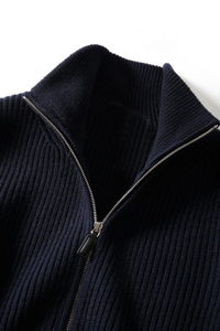 Nouveau cardigan en <span class=keywords><strong>cachemire</strong></span> épais et respirant pour <span class=keywords><strong>homme</strong></span>, de haute qualité, avec fermeture éclair intégrale, collection hiver 2025 - Product Image 5