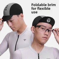 Gorra de Ciclismo TOSUOD, para Correr al Aire Libre, Absorbente de Sudor, Forro para Casco, Unisex, Protección Solar de Verano, con Visera, Poliéster y Spandex