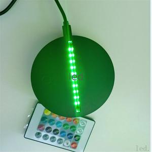 <span class=keywords><strong>Veilleuse</strong></span> à Base noire 3d avec télécommande à 24 touches, éclairage de 16 couleurs, décoration de chambre à coucher, cadeau pour bébé et enfant - Product Image 2