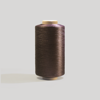 Fil monofilament 100% polyester, série marron DTY ou ITY 150D-600D, pour le tricotage et le tissage