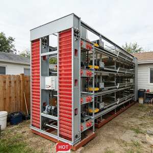 Jaula para Gallinas con Alimentación Automática <span class=keywords><strong>y</strong></span> Gran Adaptabilidad, Jaula para Producción de <span class=keywords><strong>Huevos</strong></span>, Jaula para Cría de Pollos, para Granjas a Gran Escala - Product Image 1