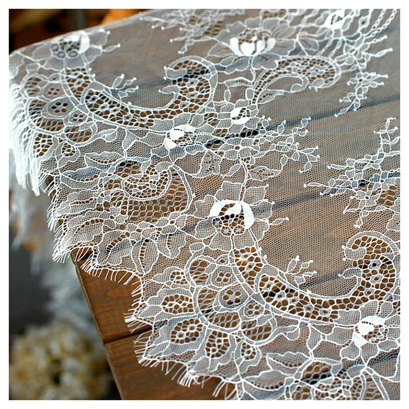 High Quality New Nylon Eyelash Lace Fabric Design Factory Lace Supplier French Lace Fashion Dress Fabric