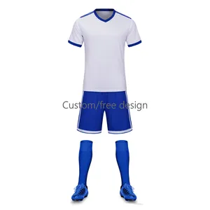 Maillot de football pour jeunes en vert et blanc avec un tissu confortable et respirant pour maillot de football pour enfants actifs