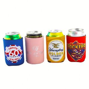 Manchons isothermes en néoprène 12OZ pour canettes, couvre-canettes isolés pour canettes de soda, de bière et bouteilles d'eau - Product Image 1