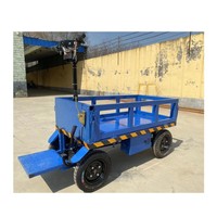 Tricycle électrique à quatre roues pour adultes - Plateforme en acier inoxydable OEM pour le shopping et l'usage industriel